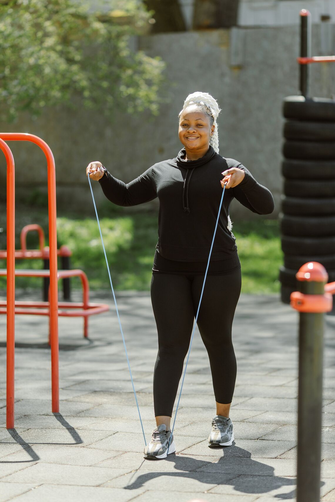 Woman exercising